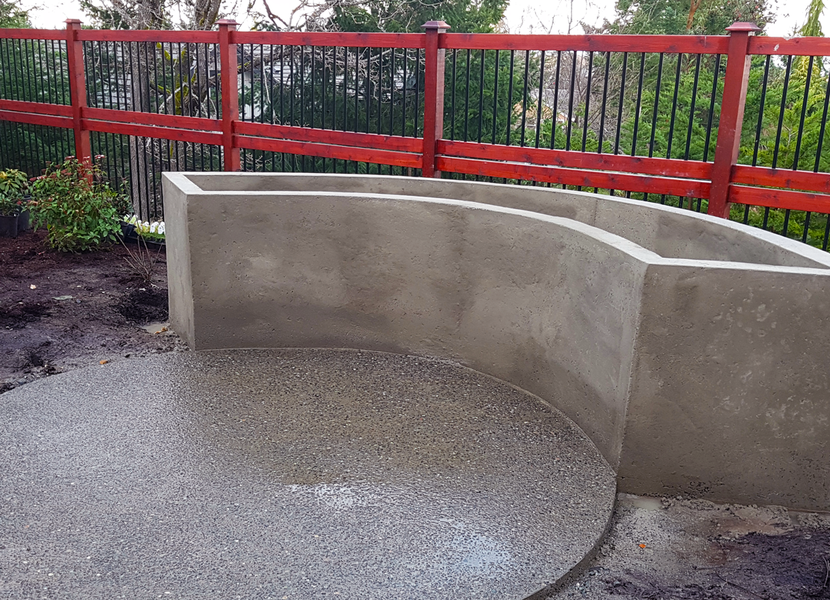 Concrete Formwork for Backyard Features
