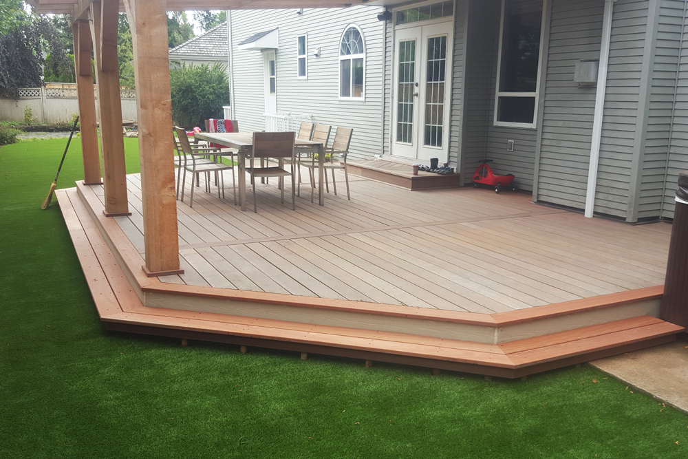 Exotic Hardwood Deck Construction.