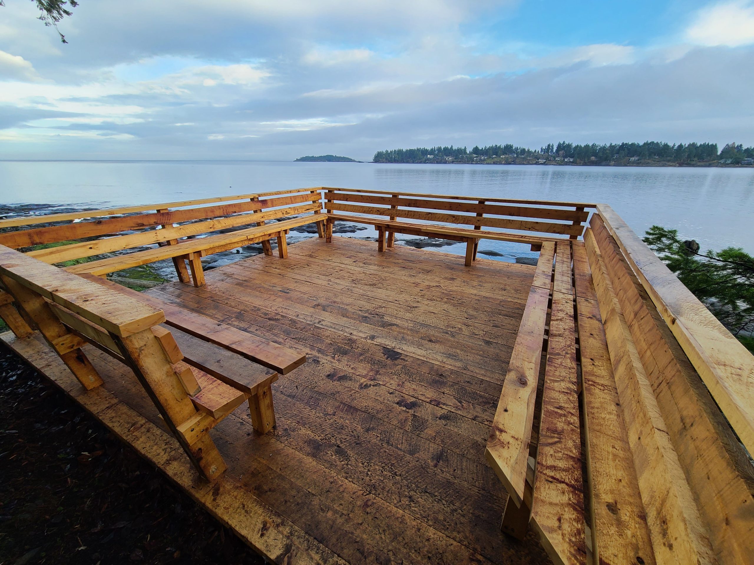 Landscape Wood Construction in Recreation Area